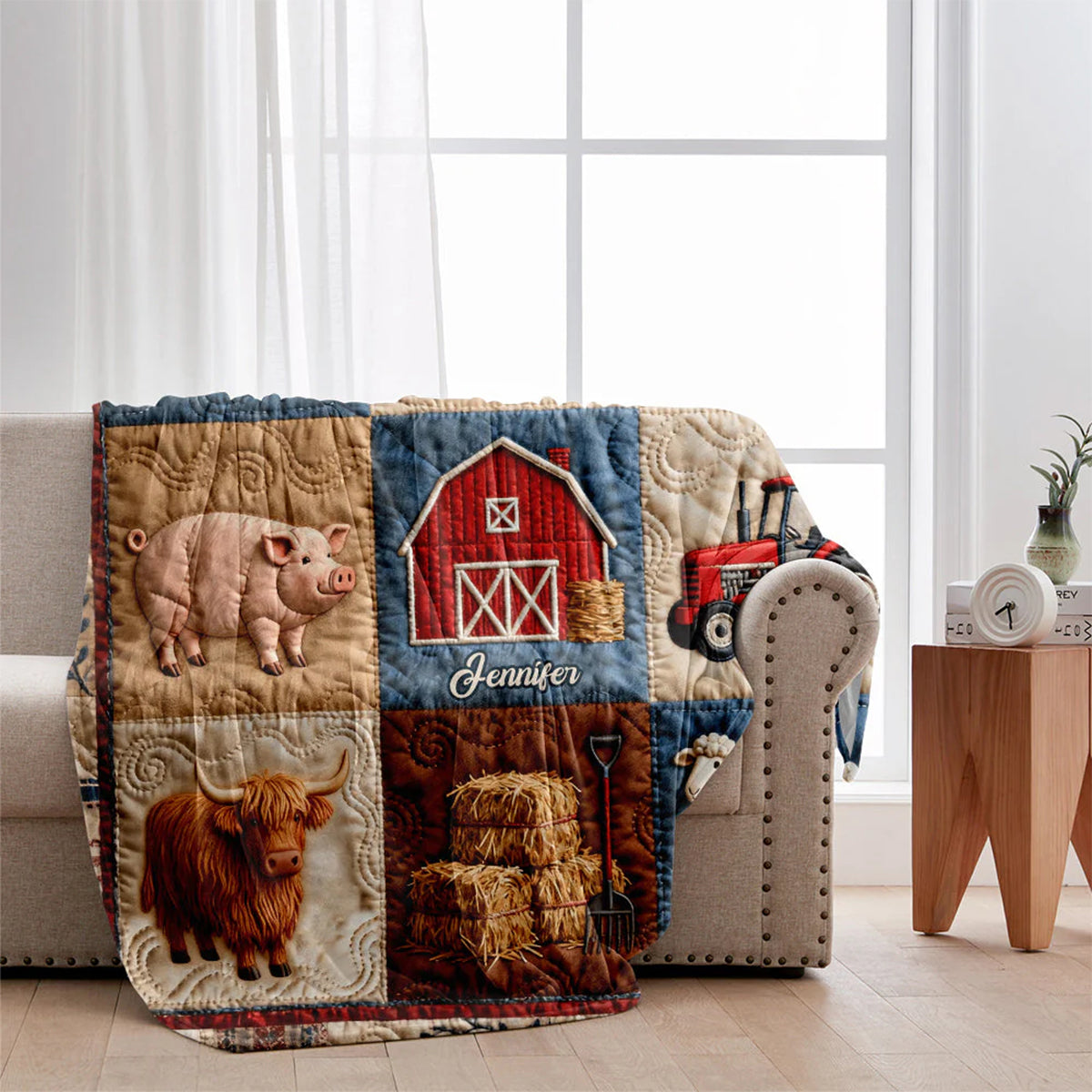 Farm Life - Personalized Farmer Blanket