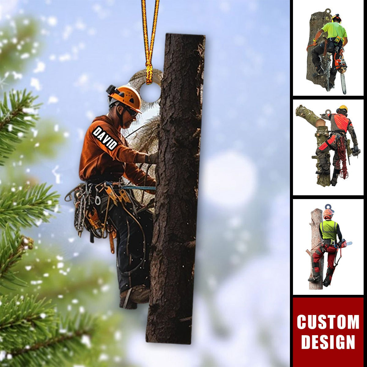 Personalized Arborist Christmas Ornament - Gift For Arborist