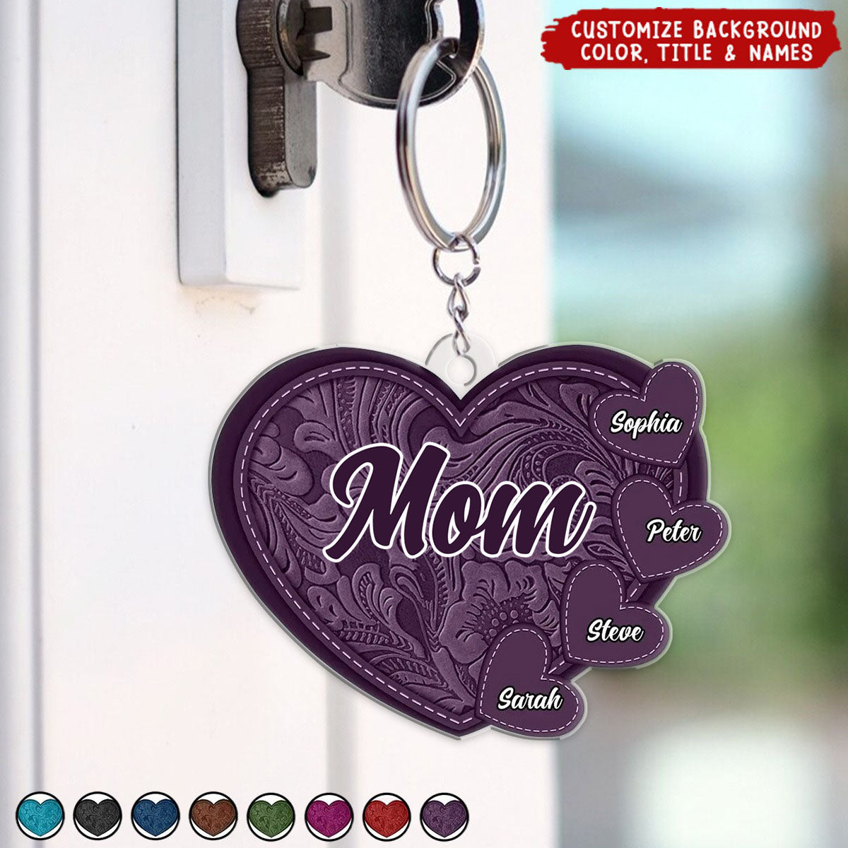 Grandma&#39;s Little Sweethearts - Personalized Cutout Acrylic Keychain