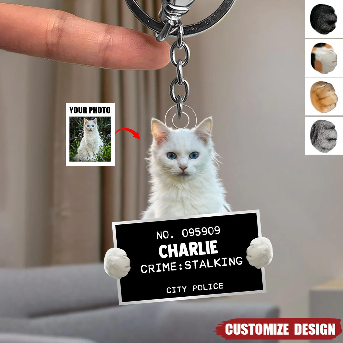 Custom Photo What Greater Gift Than The Love Of A Cat - Dog &amp; Cat Personalized Acrylic Keychain