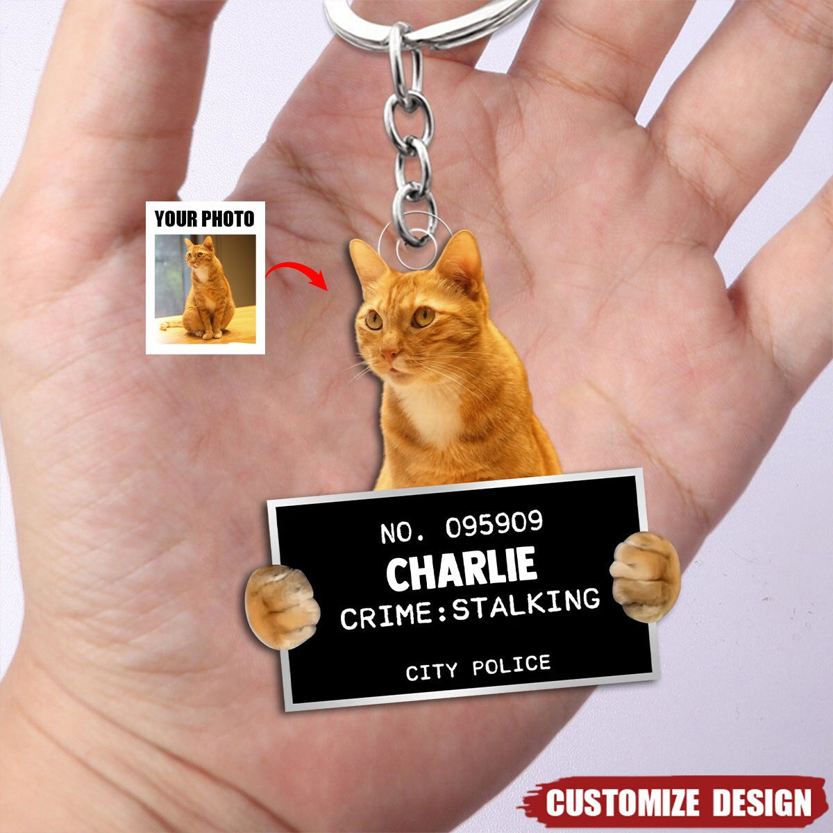 Custom Photo What Greater Gift Than The Love Of A Cat - Dog &amp; Cat Personalized Acrylic Keychain