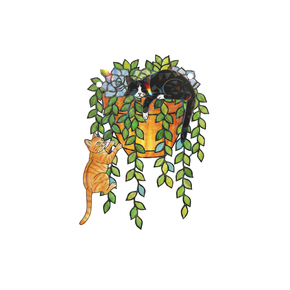 Cat Breed Suncatcher-Holographic Window Hanging for Cat Lovers