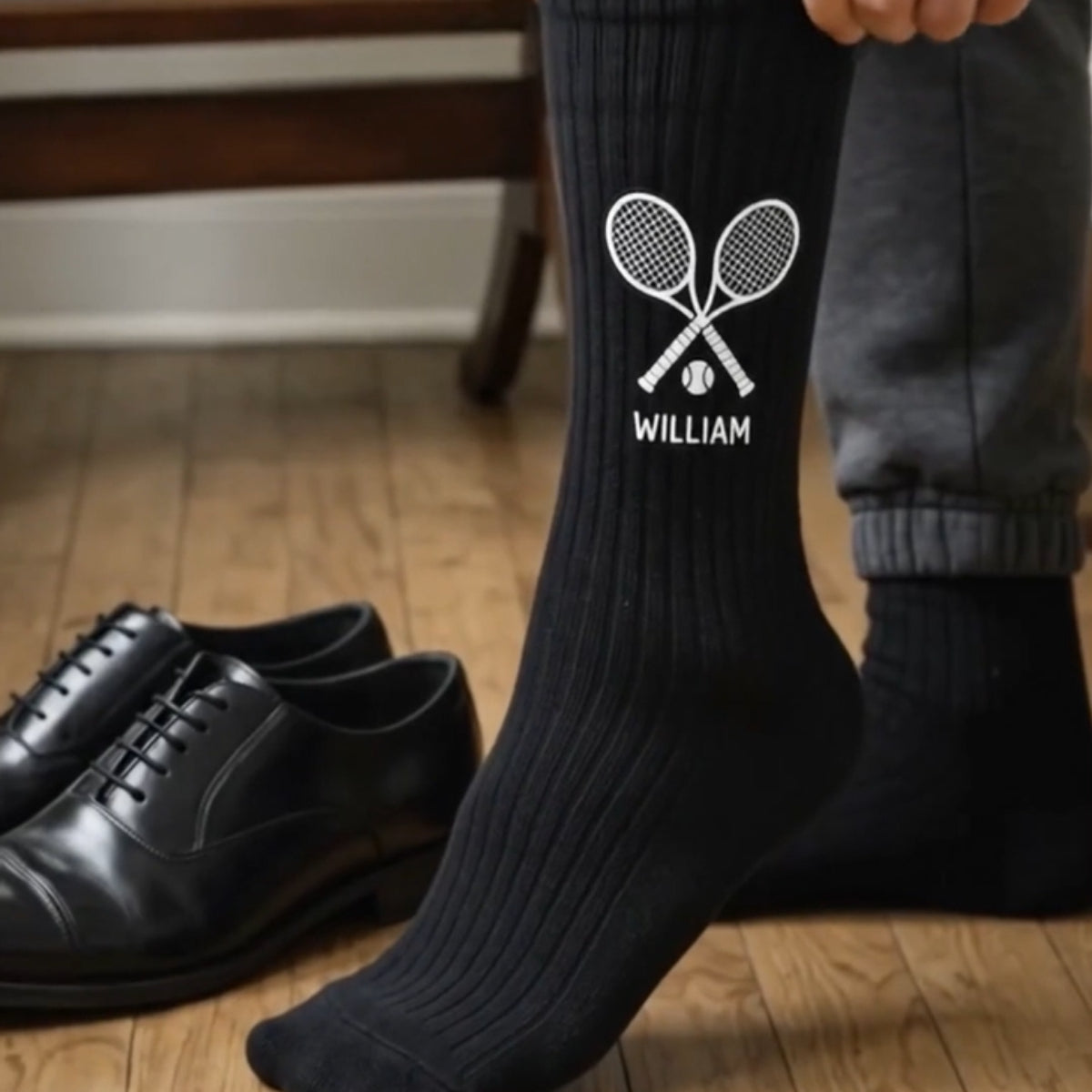 Multiple Sports Icon Choices - Personalized Sports Socks with Custom Name