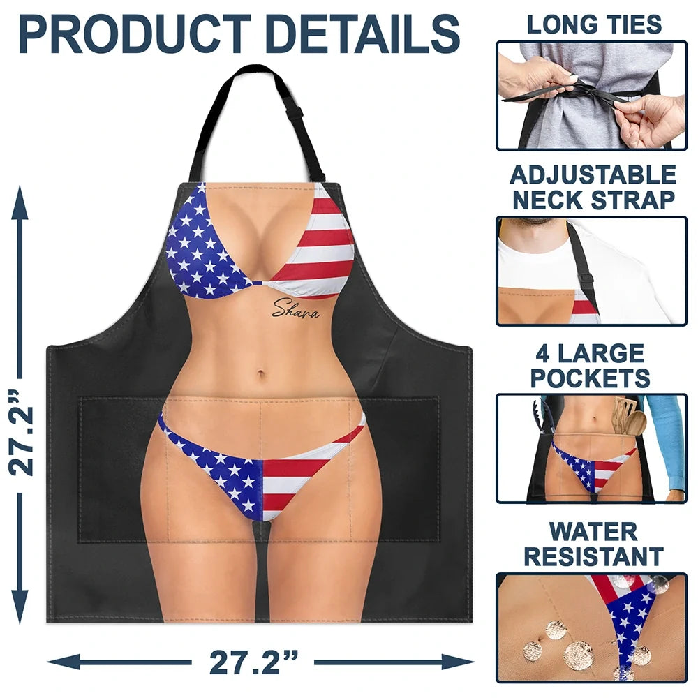 3D Sexy Body Bikini Summer - Personalized Apron