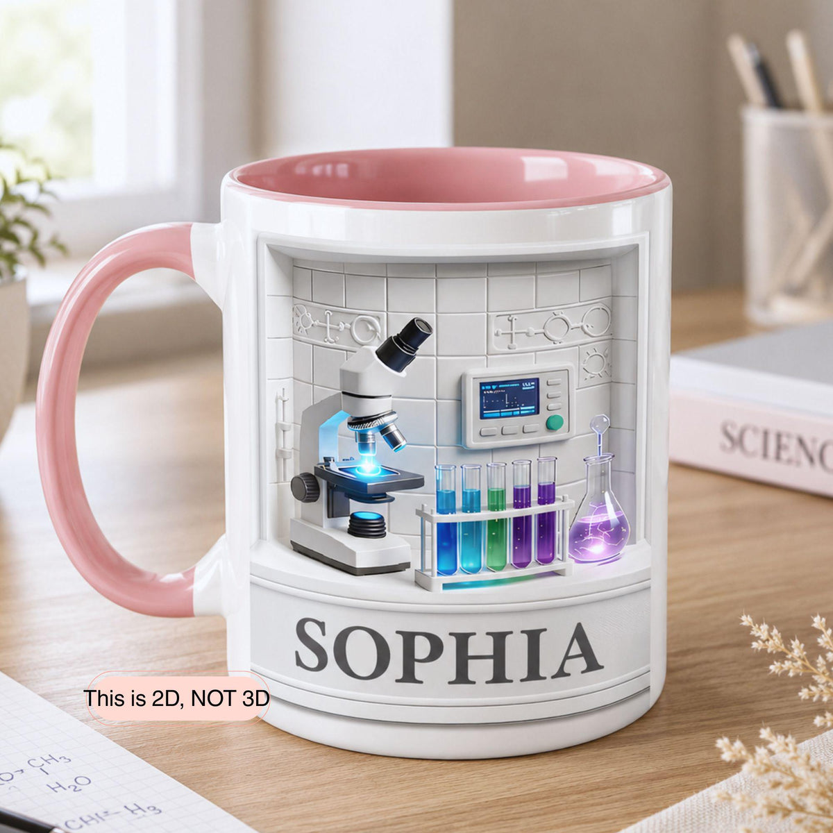Personalized Science Lab Mug, Science Lover Gift