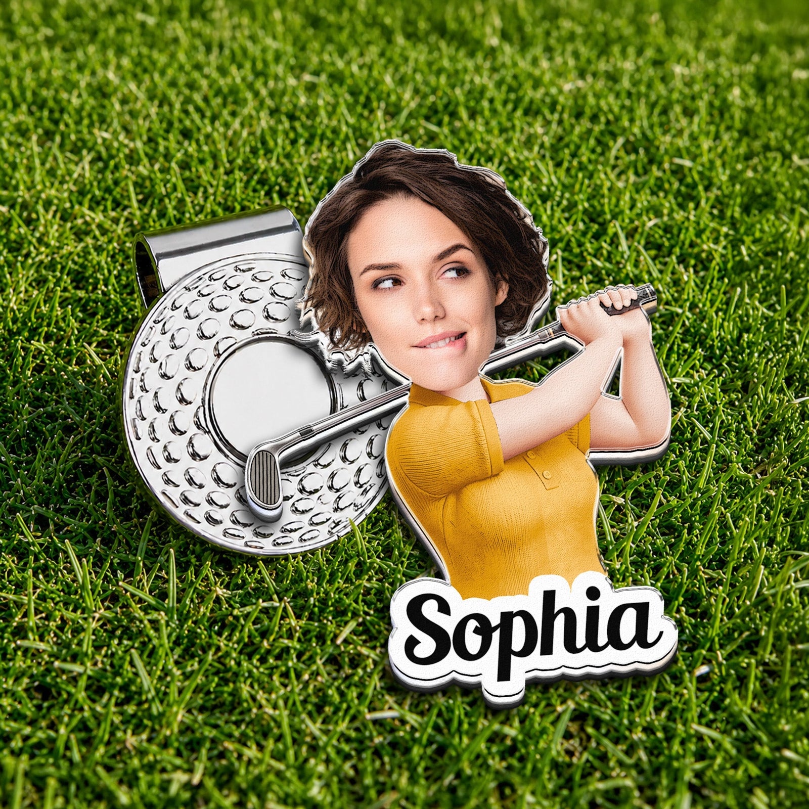 Golf Character And Name Gift For Golf Players, Golf Lover - Personalized Golf Ball Marker
