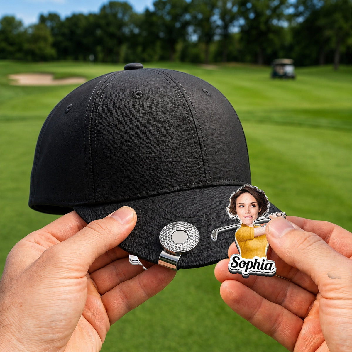 Golf Character And Name Gift For Golf Players, Golf Lover - Personalized Golf Ball Marker