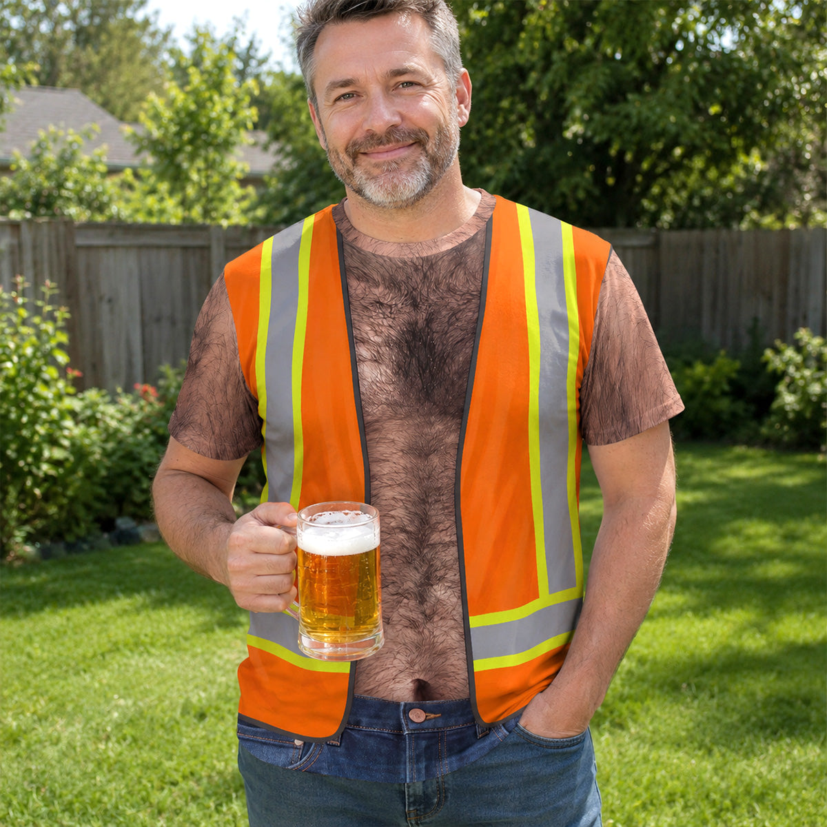 Funny Construction Worker - Personalized All-Over-Print T-Shirt