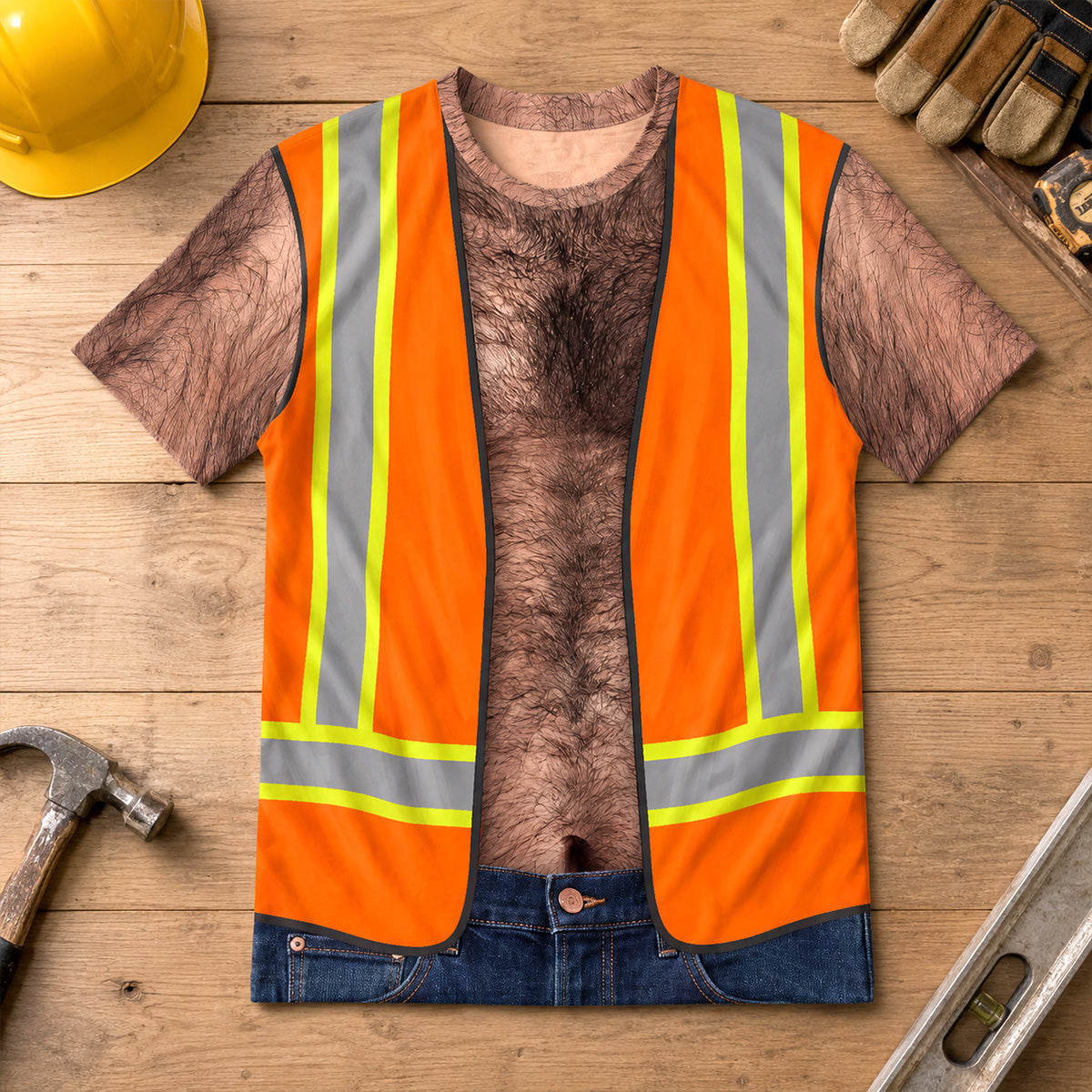 Funny Construction Worker - Personalized All-Over-Print T-Shirt