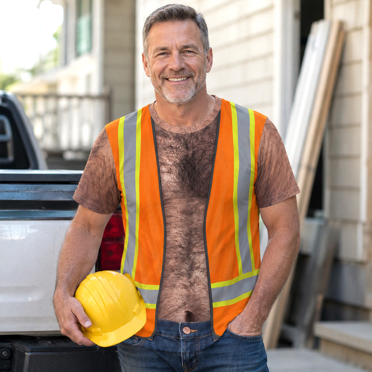 Funny Construction Worker - Personalized All-Over-Print T-Shirt
