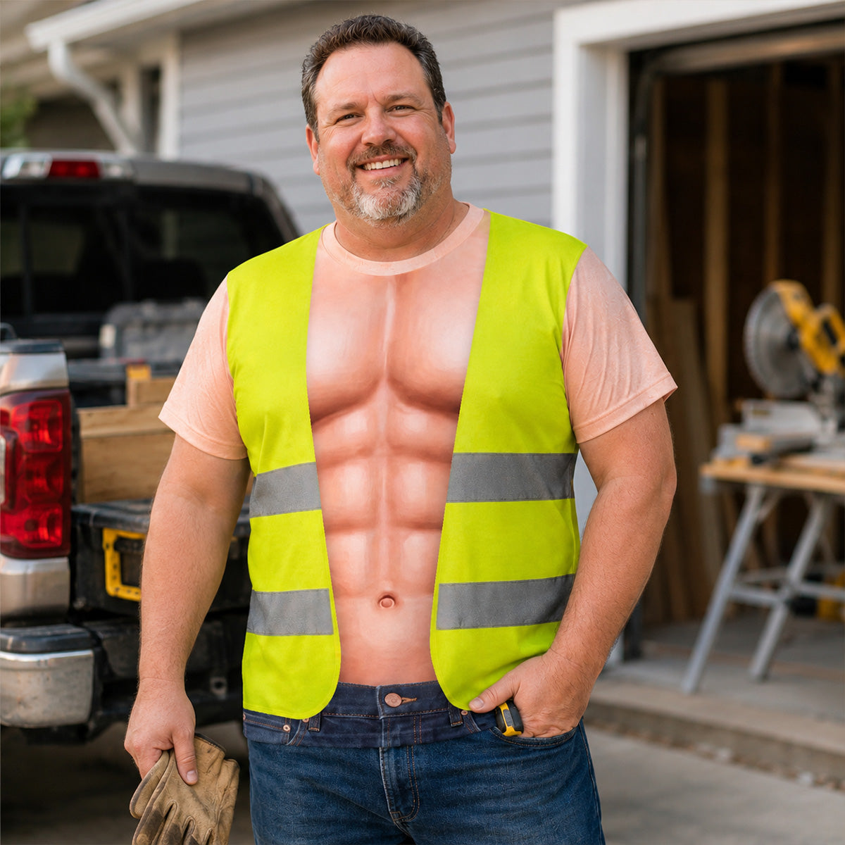 Funny Construction Worker - Personalized All-Over-Print T-Shirt