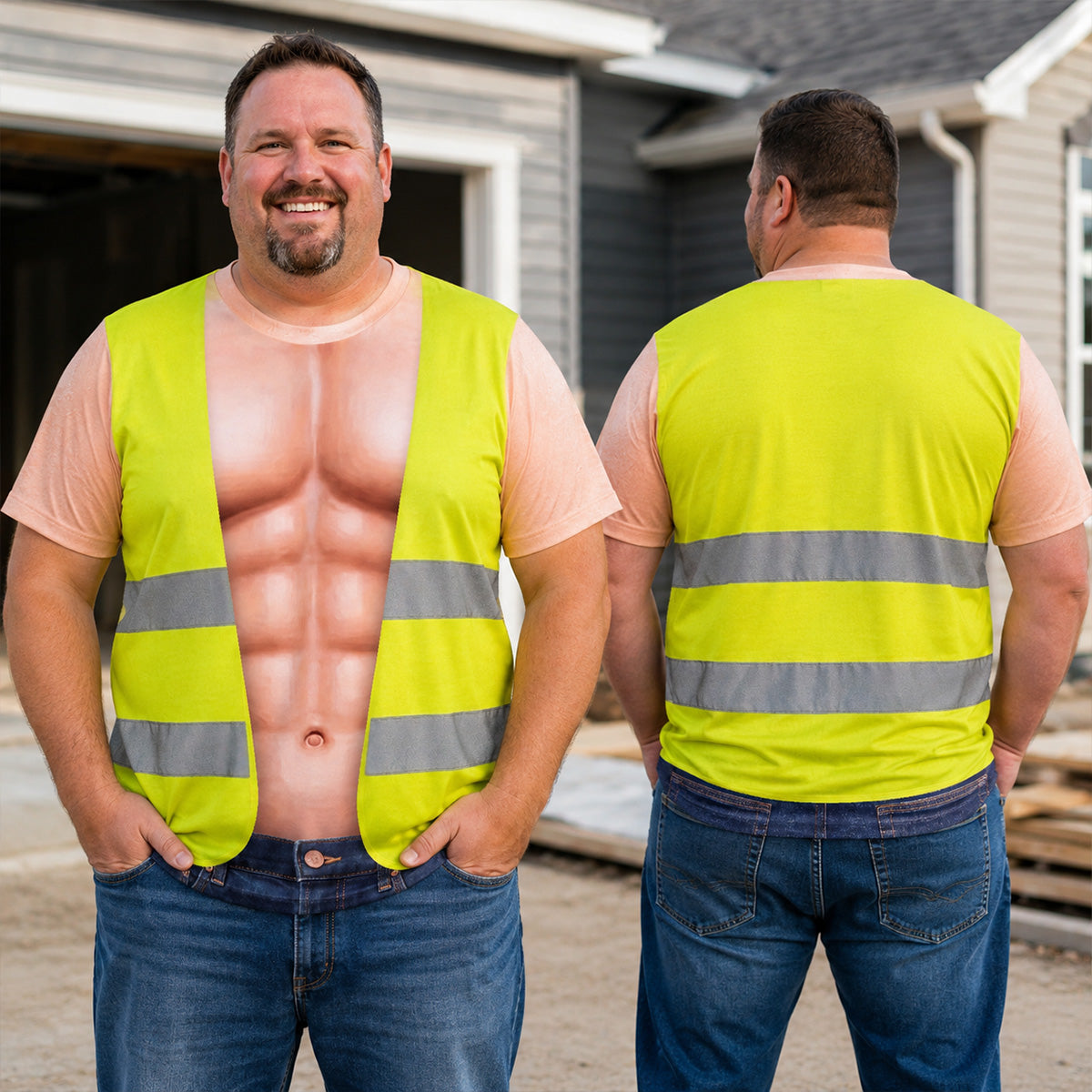 Funny Construction Worker - Personalized All-Over-Print T-Shirt