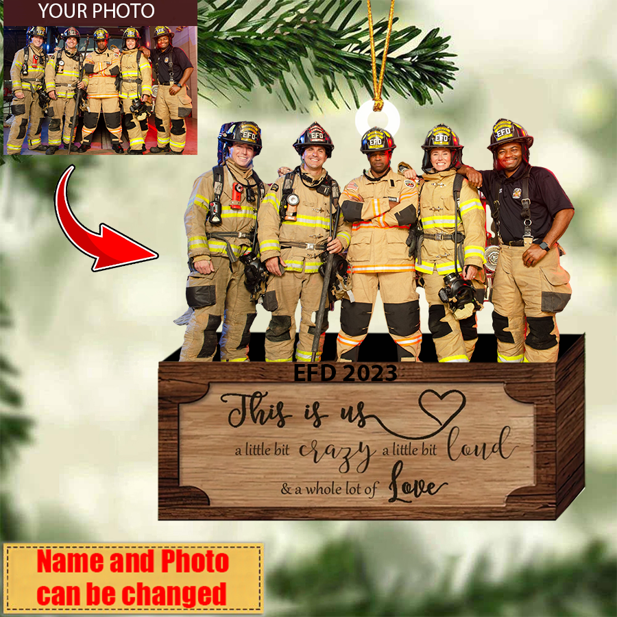 CUSTOM FAMILY CHRISTMAS ORNAMENT - PERSONALIZED ARCYLIC ORNAMENT