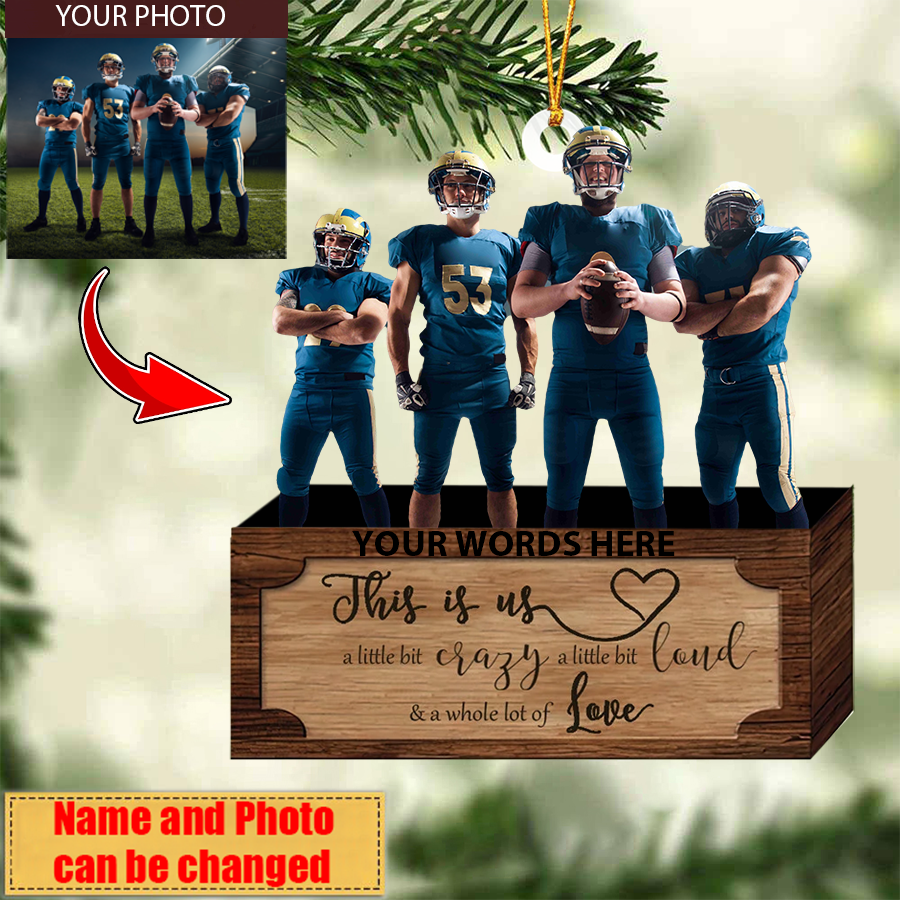 CUSTOM FAMILY CHRISTMAS ORNAMENT - PERSONALIZED ARCYLIC ORNAMENT