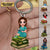 Reading Girls Sitting On Books Personalized Keychain