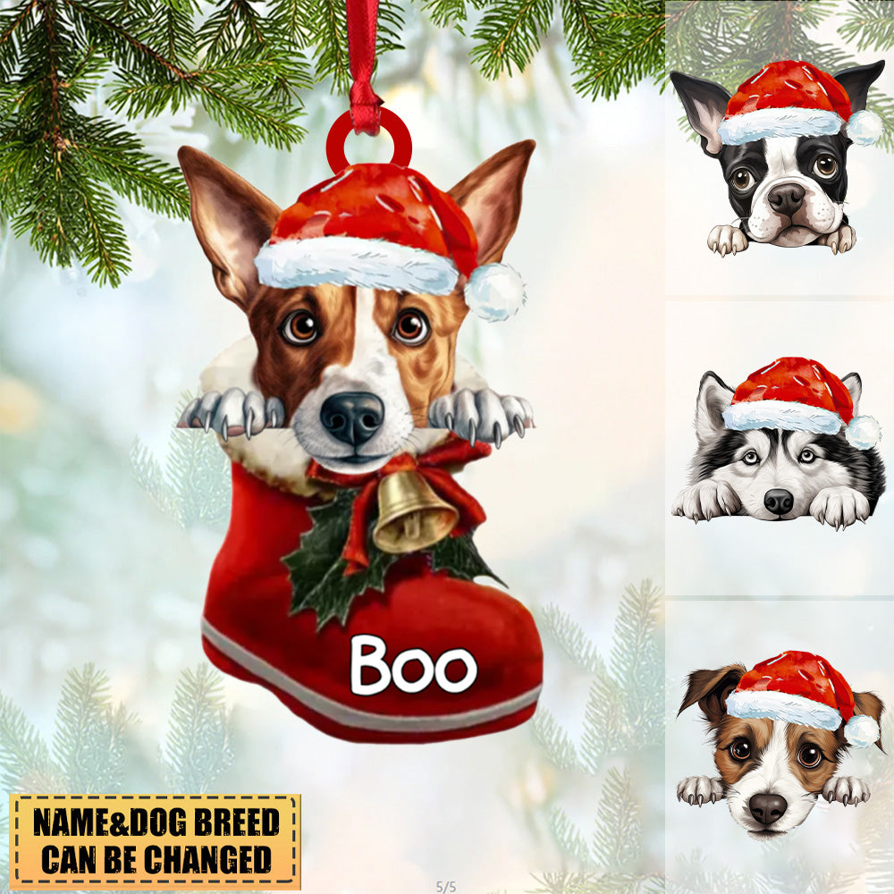 Personalized Dog Christmas Ornament Best Gift For Dog Lovers