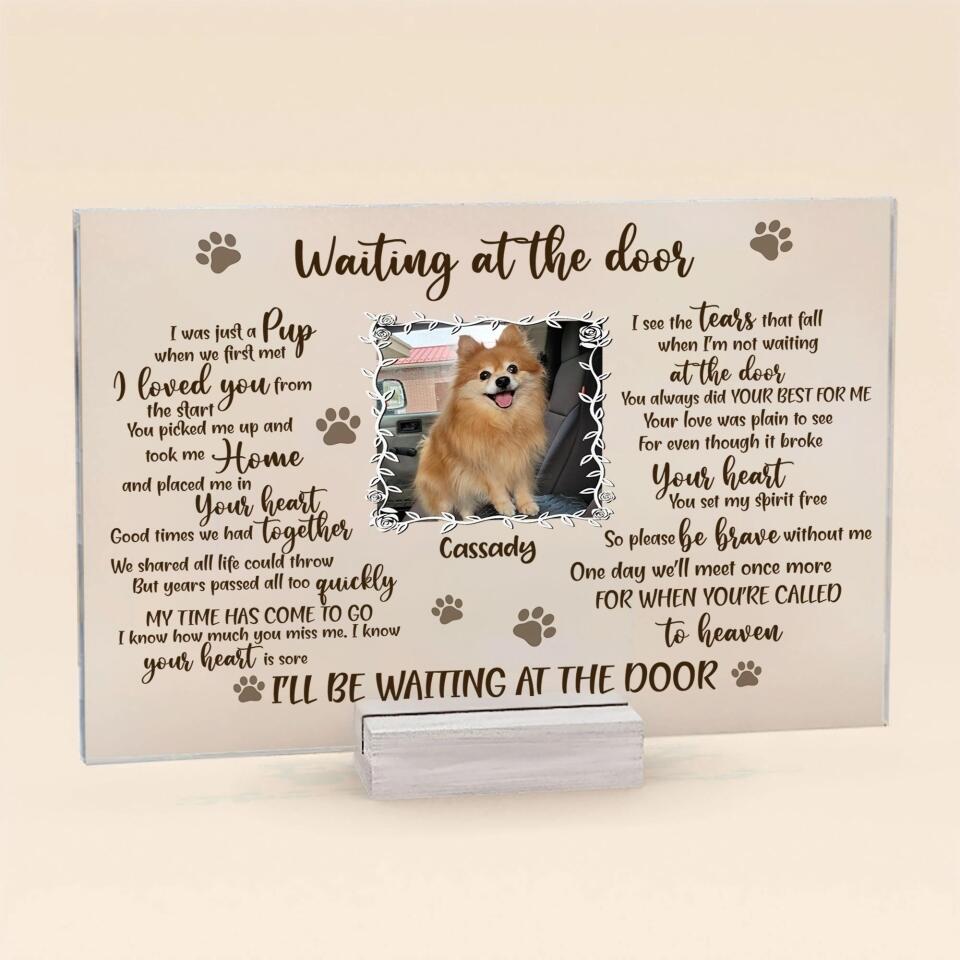 Custom Personalized Pet Custom Photo Acrylic Plaque - Memorial Gift For Dog Mom - Don&#39;t Cry Sweet Mama