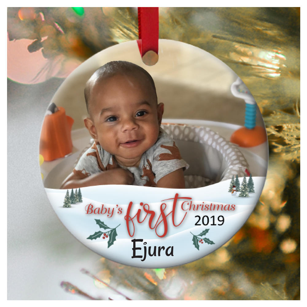 Baby’s First Christmas Photo Ornament