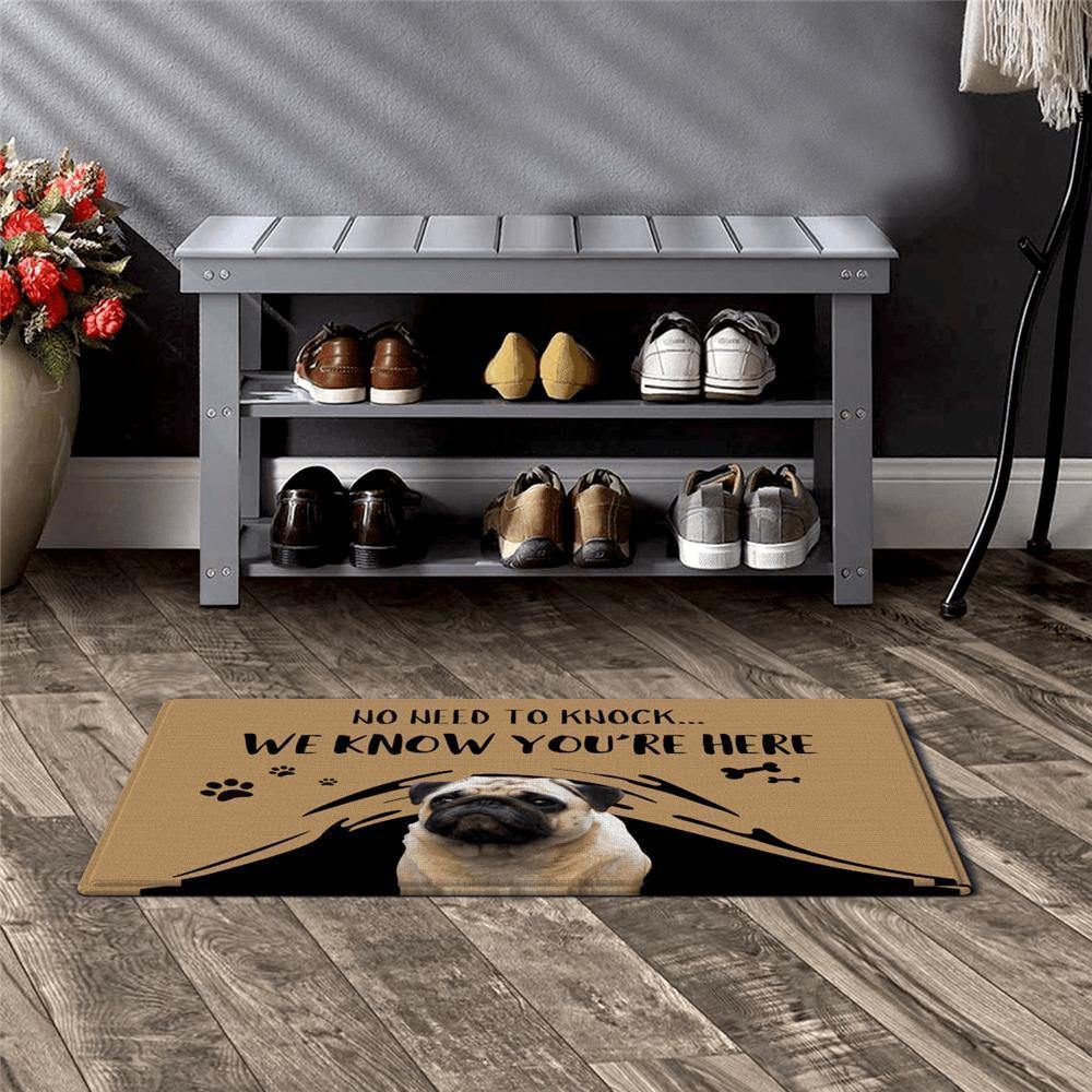 Custom Puppy Doormat - No Need To Knock With Your Pet&#39;s Photo