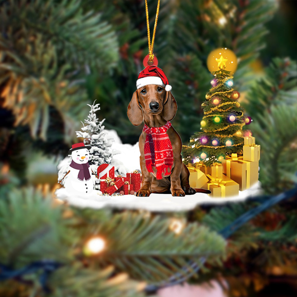 Dachshund  (4) Christmas Ornament