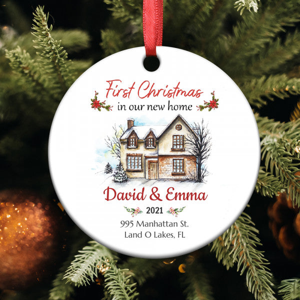 First Christmas In Our New Home 2022 Personalized Ornament
