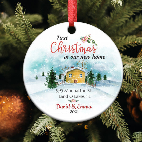 First Christmas In Our New Home 2022 Personalized Ornament