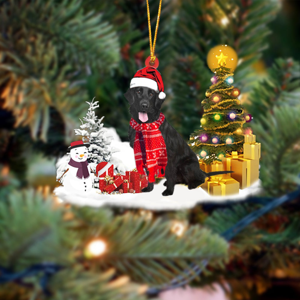 Flat Coat Retriever Christmas Ornament