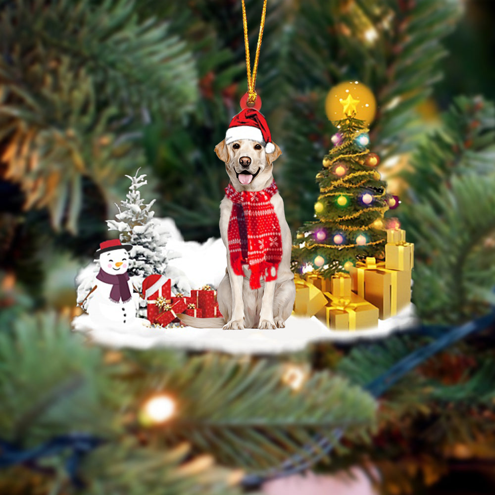 Labrador Retriever  (4) Christmas Ornament