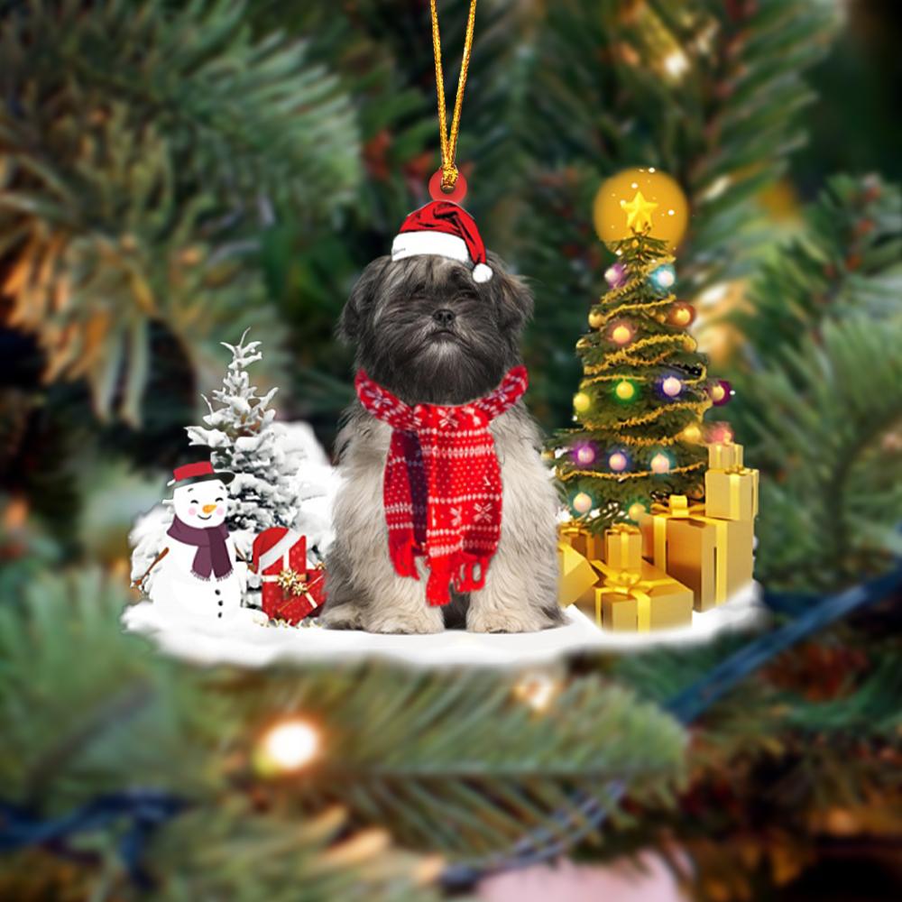 Lhasa Apso Christmas Ornament