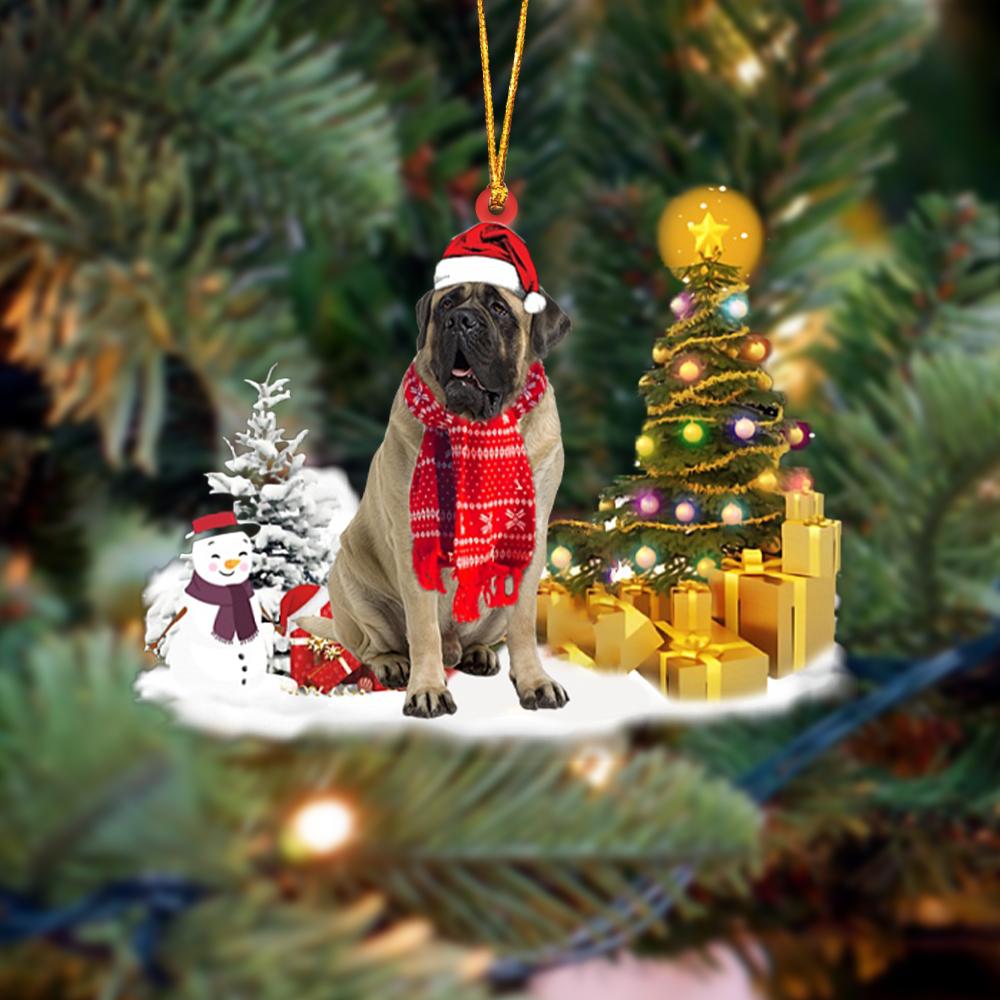 Mastiff Christmas Ornament