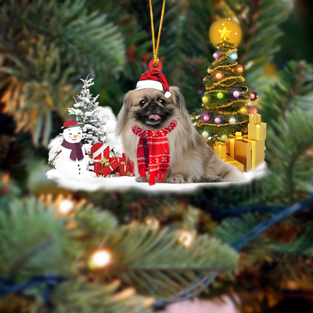 Pekingese Christmas Ornament