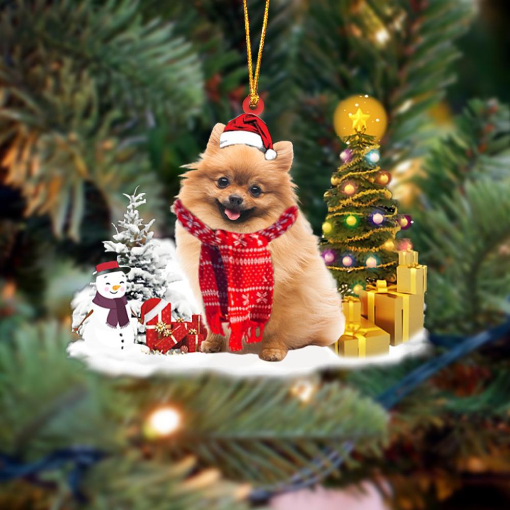 Pomeranian Christmas Ornament