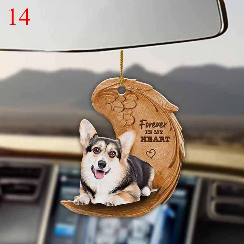Cute Angel Dogs Car Hanging Ornament Pendant Keychains