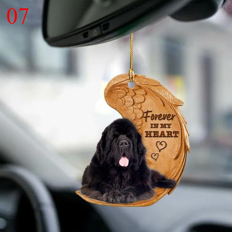 Cute Angel Dogs Car Hanging Ornament Pendant Keychains