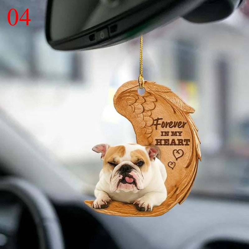 Cute Angel Dogs Car Hanging Ornament Pendant Keychains