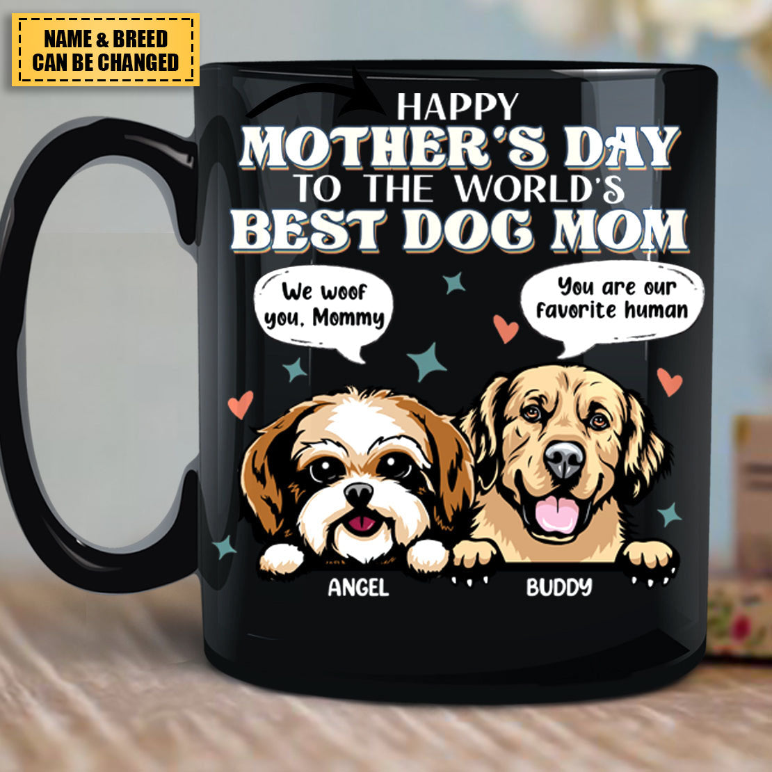 Dog Personalized Mug, Mother&#39;s Day Gift for Dog Lovers, Dog Dad, Dog Mom