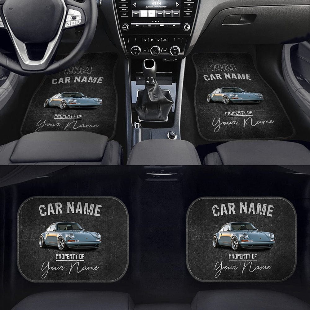 Car mats Personalized Gift, Upload car photos, Customize background, your name, car name &amp; year