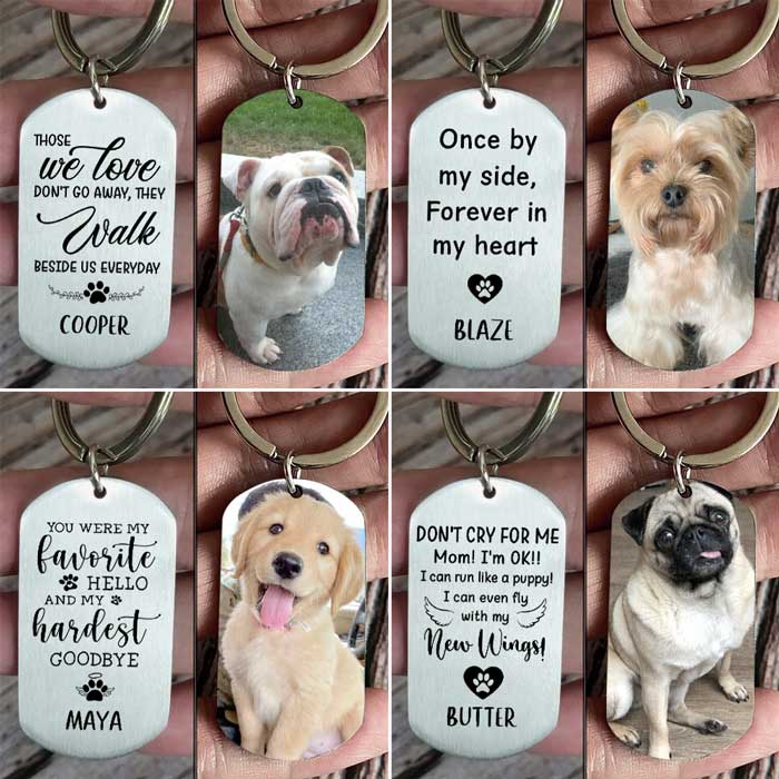 DON&#39;T CRY FOR ME I&#39;M OK!! - UPLOAD IMAGE - PERSONALIZED KEYCHAIN