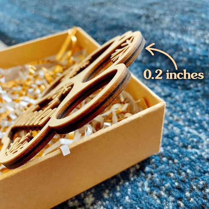 Christmas is Coming! Personalized Wooden Paw Ornament (Dog, Cat &amp; Angel Wings) - Customized Decoration Gift.