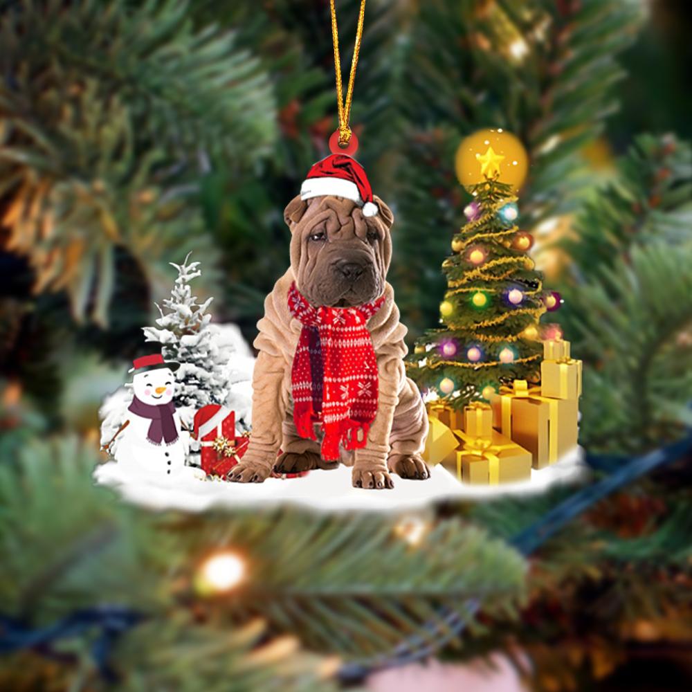 shar pei Christmas Ornament